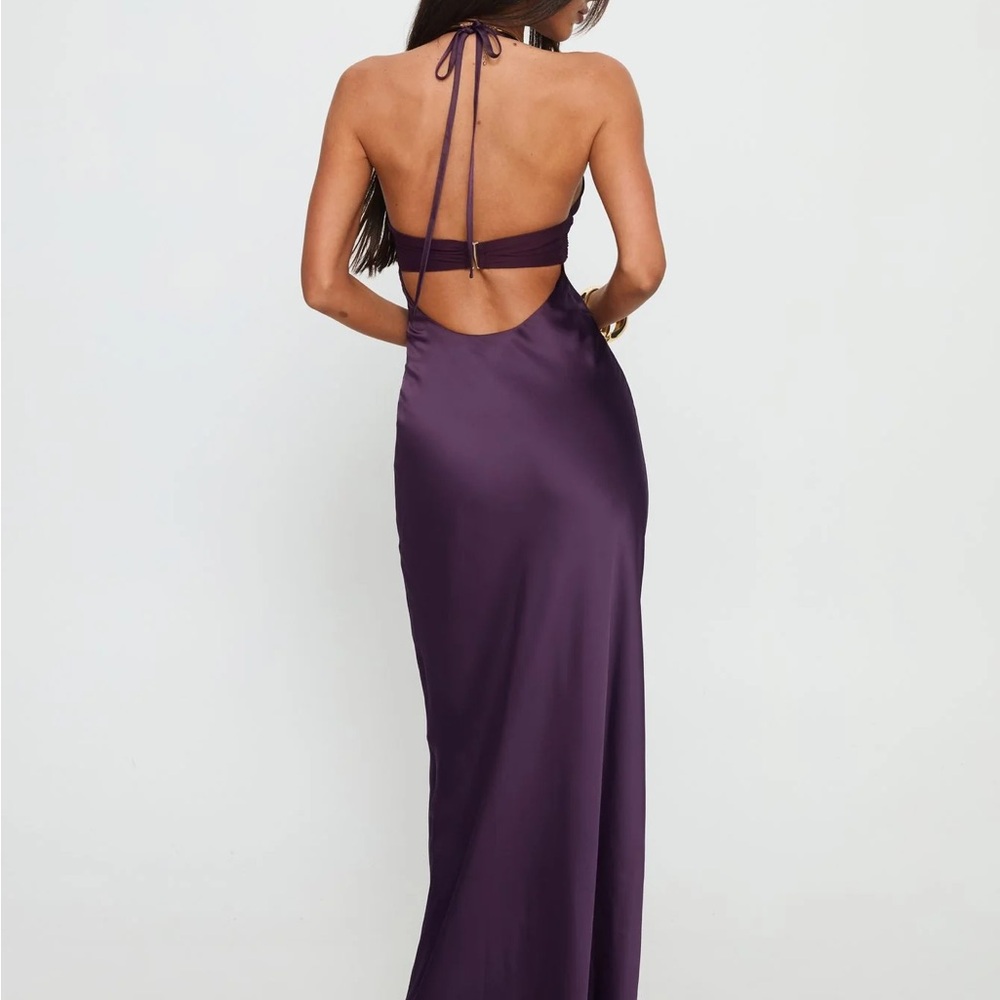 Odyssa Halter Maxi Dress Purple - Picture 3 of 12